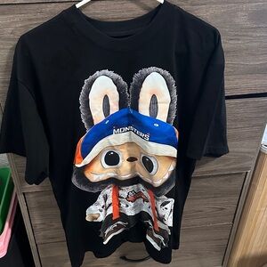 Black Graphic T-Shirt size L